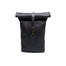 usnjen rjav nahrbtnik brown leather backpack rolltop